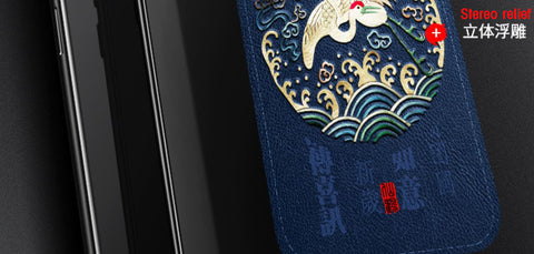 Image of Leather Phone Cover For iPhone Models