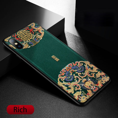 Image of Leather Phone Cover For iPhone Models