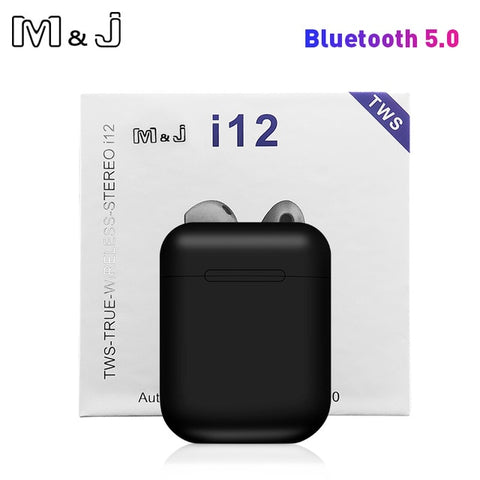 Image of i12 TWS Wireless Touch Control Bluetooth 5.0 Earphone