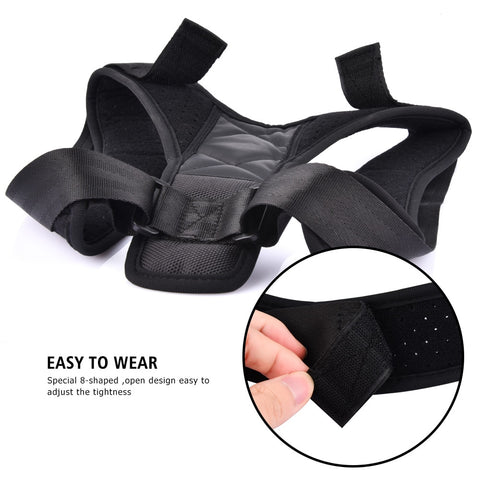 Image of Adjustable Brace Support Belt Back Posture Corrector