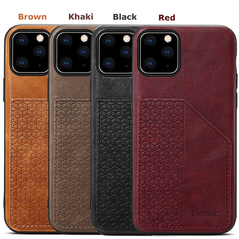 Image of Leather Card Holder Case for iPhone 11 Pro Max