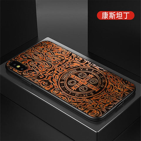 Image of 2019 New For iPhone 11 Case Slim Wood Back Cover TPU Bumper Case For iPhone 11 Pro iPhone 11 Pro Max Phone Cases