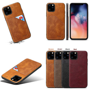 Leather Card Holder Case for iPhone 11 Pro Max