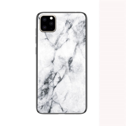 Image of Marble Tempered Glass Case For iPhone 11 Pro Max 11 XS Max XR X 8 7 6S