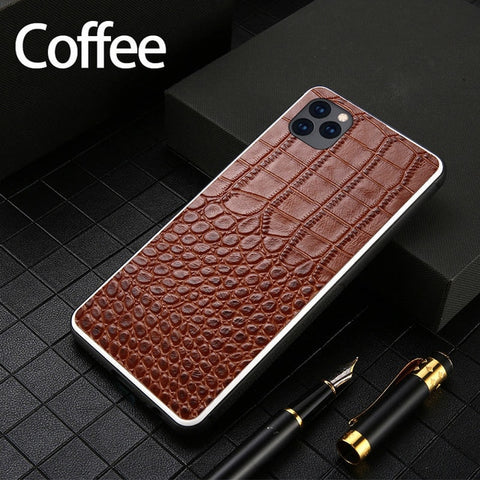 Image of Genuine Leather case for IPhone 6 6S 7 plus 8 plus 11 / 11 Pro Max X XR XS XS max