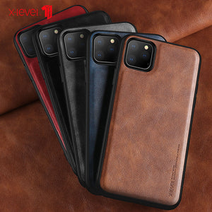 Case X-Level Leather Soft Silicone Edge Cover For iPhone 11 6.1 / 11 Pro 5.8 / iPhone 11 Pro Max