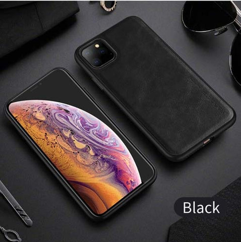 Image of Case X-Level Leather Soft Silicone Edge Cover For iPhone 11 6.1 / 11 Pro 5.8 / iPhone 11 Pro Max