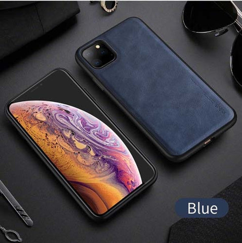 Image of Case X-Level Leather Soft Silicone Edge Cover For iPhone 11 6.1 / 11 Pro 5.8 / iPhone 11 Pro Max