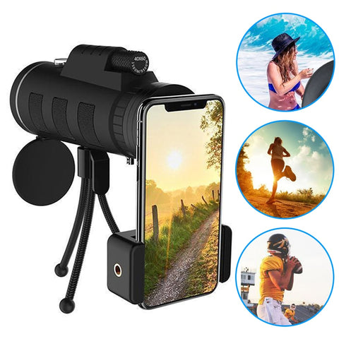 Image of 40X Zoom Tiktok video maker lens for Smartphone with Tripod