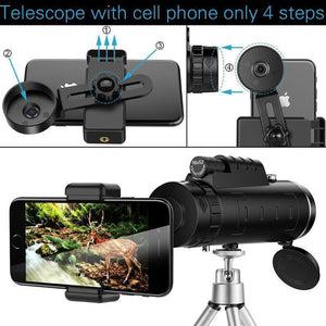 40X Zoom Tiktok video maker lens for Smartphone with Tripod