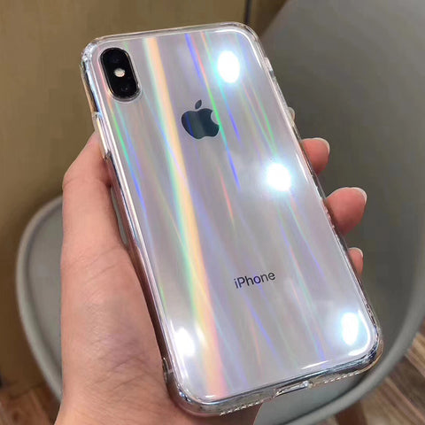 Image of Hard Transparent Rainbow Laser Case