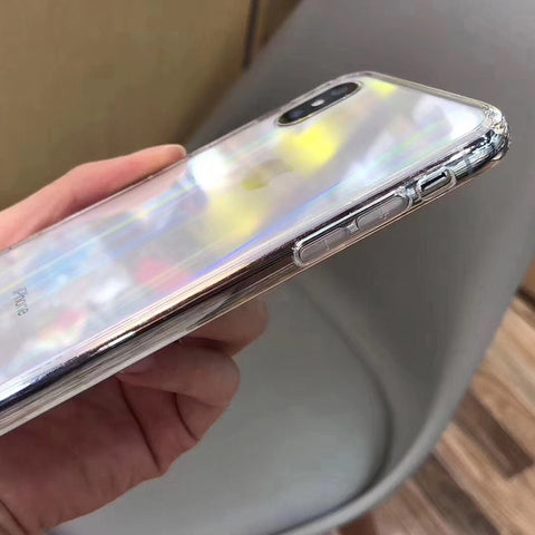 Image of Hard Transparent Rainbow Laser Case