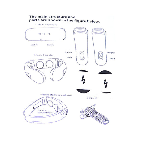 Image of Electric Pulse Back and Neck Massager